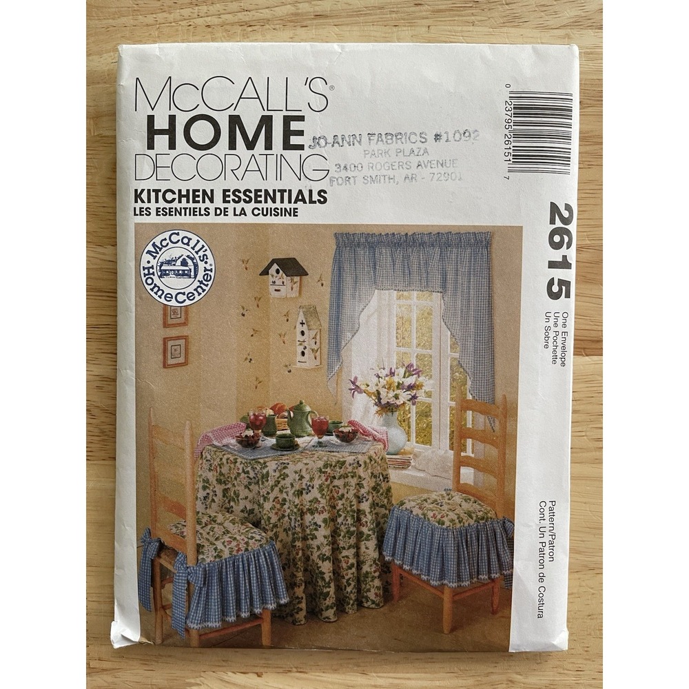 Kitchen Essentials McCall's Home Decorating‎ Sewing Craft Pattern # 2615